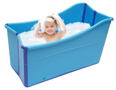 Immagine prodotto di Vasca da bagno pieghevole per adulti - Vasca da bagno portatile per terrazze e hotel