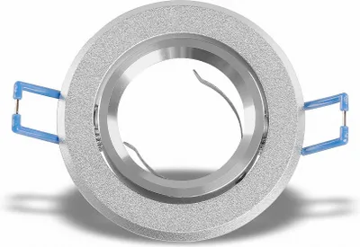Produktbild von Deckeneinbaurahmen schwenkbar rund Alu sandstrahlt 16302-4 Ø 68mm
