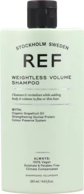 Produktbild von REF Weightless Volume, 285 ml, Shampoo, Nicht-professionell, Frauen, normales Haar, Verstärkung