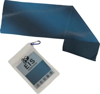 Produktbild von Blaues Wellenmuster Eishandtuch XL für Fitness-Liebhaber