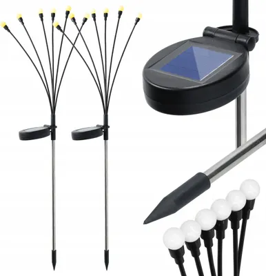 Obrázok produktu pre Solárne LED záhradné guľové svietidlá s senzorom súmraku, 2 kusy