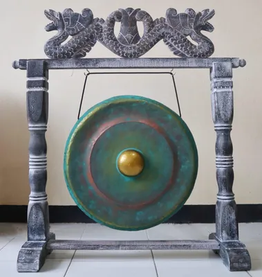 Immagine prodotto di Gong curativo medio su supporto 35 cm -Verdognolo