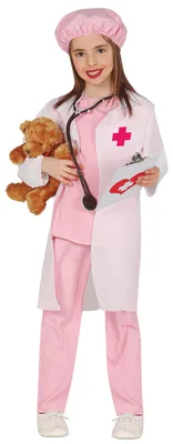 Produktbild von rosa Tierärztin Kostüm für Mädchen Gr. 98-134, Größe:110/116