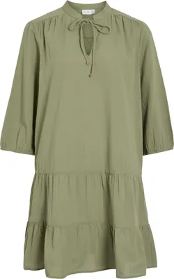 Produktbild von VILA Kleid mit Rüschen, Schlüssellochausschnitt und Bindeband Größe: 34