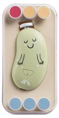 Produktbild von Bebeconfort Elektrische Baby-Nagelfeile, Ab Geburt, Babys + Kleinkinder, 7 Nagelfeilen mit Verschiedener Struktur, 3 Geschwindigkeitsstufen, Grün