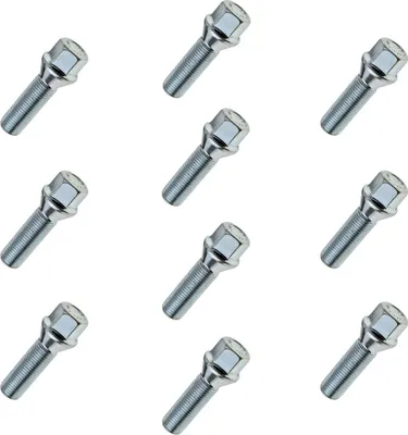 Immagine prodotto di 10x bullone ruota M14x1,5, lunghezza filettatura: 35 mm, collare conico, SW17
