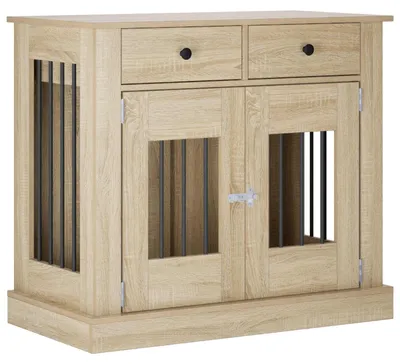 Zdjęcie produktu dla VidaXL Klatka dla psa, mebel w stylu Sonoma, dąb, 90 x 47,5 x 80 cm, płyta wiórowa