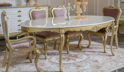 Obrázok produktu pre Esstisch Luxus Tisch Luxus Holztisch Italien Esszimmer Tische Klassische Möbel