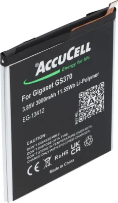 Zdjęcie produktu dla Bateria odpowiednia dla Gigaset GS370, Li-Polymer, 3,85V, 2850mAh, 11,0Wh