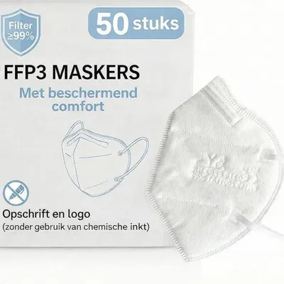 Produktbild von Atemschutzmaske FFP3 Mundschutz Atemmaske - 5-lagig - Ohne Ventil - 50 Stück