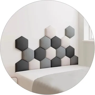 Obrázok produktu pre Sada 17 hexagonálnych, samolepiacich panelov na ozdobu stien