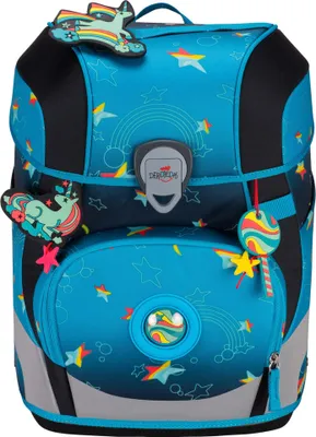 Produktbild von DerDieDas ErgoFlex Tiny LED Rainbow Star Schulranzenset 5-teilig