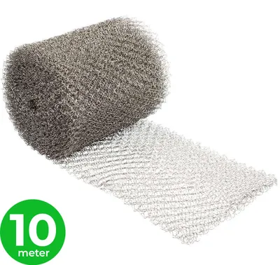Productafbeelding van VerminBuster Muizengaas 10m x 15 cm - Rattengaas - RVS Weringsgaas - Stootvoegrooster Gaas
