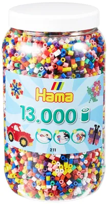 Obrázok produktu pre Hama Beads 211-00, Detská remeselná súprava, 5 rok / roky, PVC, Viacfarebný, 13000 kusov