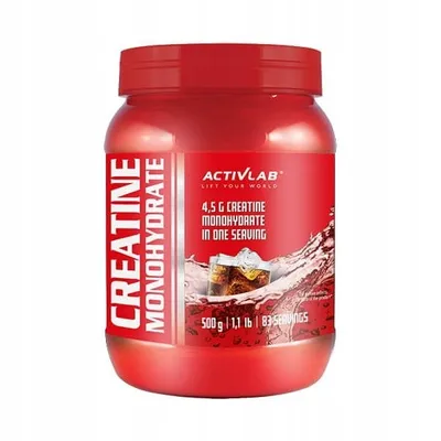 Zdjęcie produktu dla Activlab KREATYNA MONOHYDRAT 500g GUMA BALONOWA SIŁA MOC MIĘŚNIE