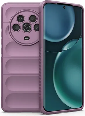 Produktbild von Honor Magic 4 Hülle, Weich TPU Silikon Stossfest Anti-rutsch Schutzhülle für Honor Magic 4 Lila