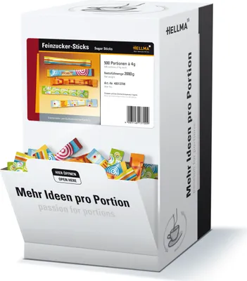 Obrázek produktu pro Hellma 60000083, 500 kusů, 4 g, 2 kg, 190 mm, 170 mm, 250 mm