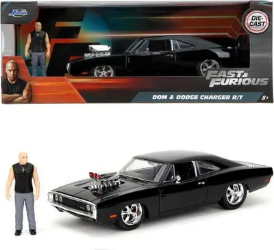 Produktbild von Jada Fast&furious Dodge Toreto 1:24 Figur Schwarz Schwarz One Size