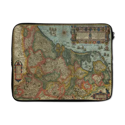 Produktbild von MuchoWow® Laptop Hülle 17 Zoll Laptoptasche Historische Karte der Niederlande - Zipper - Schutzabdeckung