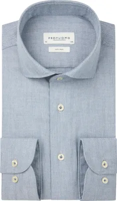 Produktbild von Profuomo Hemd bügelfrei Baumwolle blau