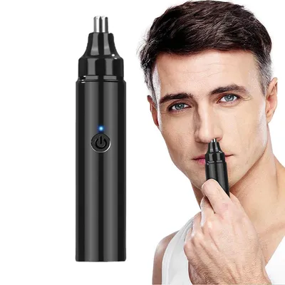 Produktbild von Ohren & Nasenhaarschneider, 360° drehbarer Trimmer, präziser Stifthaarschneider für Männer & Frauen, für Nasen-, Ohrenhaare & Augenbrauen, 13×2,5 cm