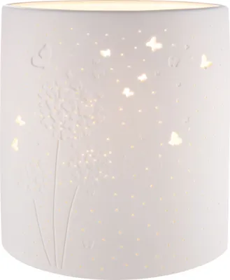 Obrázek produktu pro GILDE Stolní lampa, "Dandelion", motiv pampelišky, porcelán, bílá, , d. 10 cm, š. 17 cm, v. 20,5 cm 32317