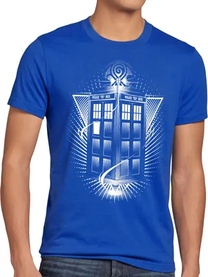 Produktbild von style3 Wibbly Wobbly T-Shirt Herren zeitreise serie polizei notrufzelle