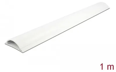 Productafbeelding van DELOCK Kabelgoot 70 x 20 mm - lengte 1 meter, wit, wit, PVC, zelfklevende tape, 70 mm, 1 stuk