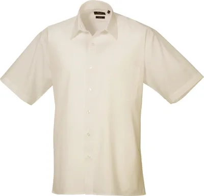 Immagine prodotto di Camicia Premier Popelin da uomo, manica corta RW1082 (misura collo 43 cm) (natura)