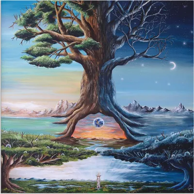 Produktbild von ARTland Wandbild Alu für Innen & Outdoor Zwischenwelten Größe: 40x40 cm
