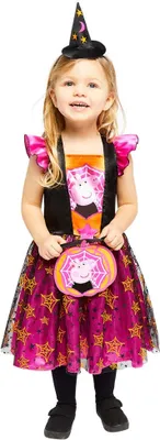 Produktbild von amscan Kinderkostüm Peppa Pig Kleid orange/schwarz/pink 3-4 Jahre