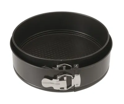 Produktbild von Set mit 2 herausnehmbaren Kuchenformen La Cucina, Metall, 24/26x6,5 cm, schwarz
