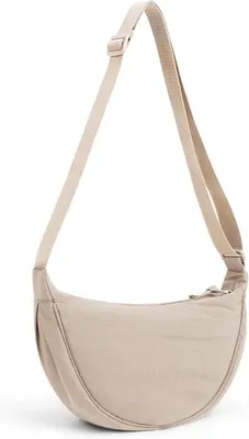 Obrázok produktu pre Dámska polmesiac crossbody taška cez rameno ležérne taška A-béžová