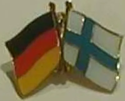 Produktbild von Finnland / Deutschland Freundschafts Pin Anstecker Flagge Fahne Nationalflagge