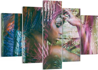 Produktbild von Bild auf Leinwand - Leinwandbild - frau modern - 150x100cm - Wand Bild - Wanddeko - Wandbilder - Leinwanddruck - Bilder - Kunstdruck - Wanddekoration - Leinwand bilder - Wandkunst - EA150x100-3501