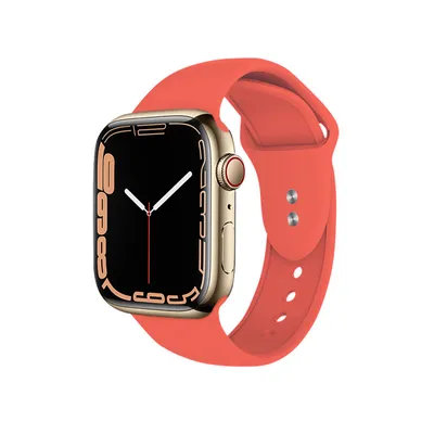 Zdjęcie produktu dla Pasek Crong Liquid do Apple Watch 42 41 40 38 mm / SE 12 11 10 Koralowy
