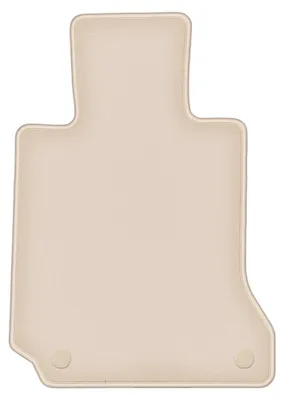 Image de Tapis conducteur moquette PREMIUM beige compatible avec Mercedes C W204 (2007-2014, berline, kombi, coupé) – avec fixations – sur‑mesure