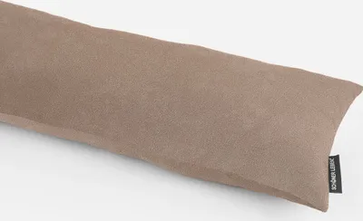 Produktbild von SCHÖNER LEBEN. Zugluftstopper Kunstleder Dust uni hellbraun Auswahl 130cm Länge