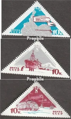 Produktbild von Briefmarken Sowjetunion 1966 Mi 3181-3183 (kompl.Ausg.) gestempelt Sowjet. Antarktisforschung