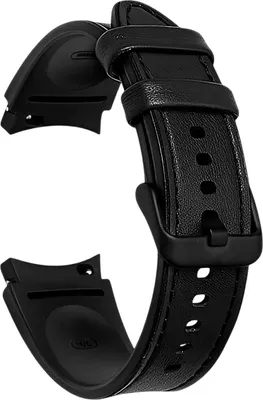 Produktbild von Samsung, Hybrid-Lederarmband für G Watch Series 20 mm, S/M, Schwarz