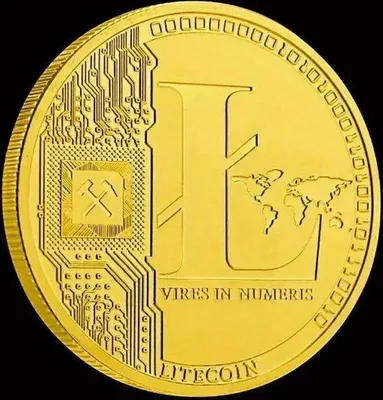 Obrázek produktu pro Go Go Gadget – Litecoin (kryptoměna) – Suvenýr – Minci – Mince – Kolekcionářská mince – Nerezová ocel – 1 kus – zlatá barva
