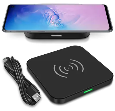 Produktbild von QI Wireless Ladegerät für Samsung Galaxy S10e Kabellos Induktives Ladestation