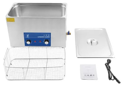 Image de Nettoyeur à ultrasons,par bouton rotatif, modèle portable, 30 L, bleu