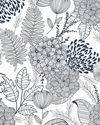 Image de Papier peint adhésif à motifs floraux, idéal pour les meubles et la décoration