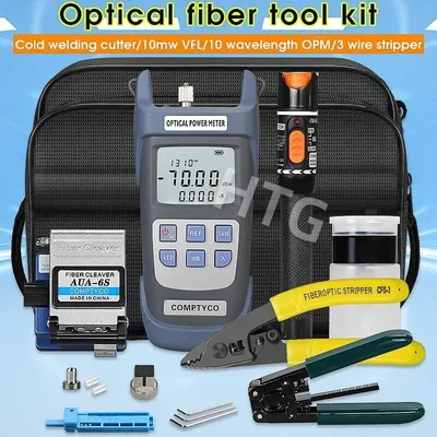 Image de Kit d'outils pour fibre optique comprenant un coupe-fibre FC-6S et un localisateur de puissance optique