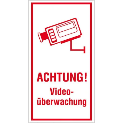Obrázok produktu pre SafetyMarking® Hinweisschild   - Achtung! Videoüberwachung