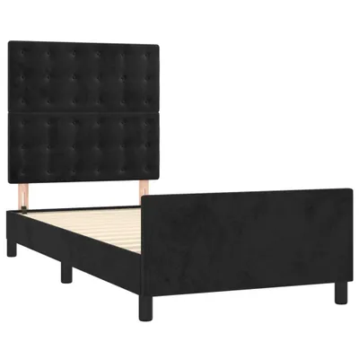 Obrázek produktu pro vidaXL Postel s čelem černá 90x190 cm Velvet