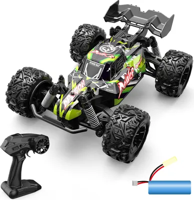 Produktbild von Ferngesteuertes Auto, Massstab 1:20, 2,4 GHz ferngesteuertes Rennauto, Allradantrieb, Hochgeschwindigkeits-Gelaendewagen, Gruen