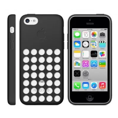 Immagine prodotto di Originale Apple iPhone 5c Custodia Custodia Cover Protettiva MF040ZM/A Nero
