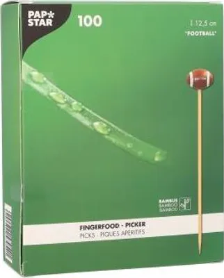 Produktbild von 800 Papstar Fingerfood - Picker 12,5 cm Football 37306